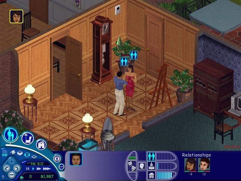 vanhat PC pelit The Sims (2000)