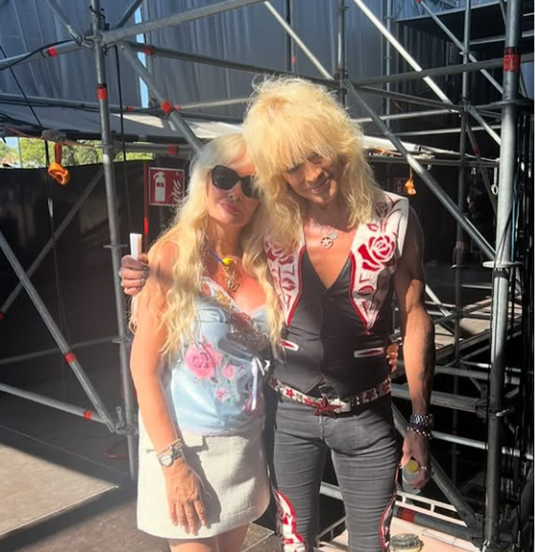 Michael Monroe ja hänen vaimonsa Johanna Fagerholm