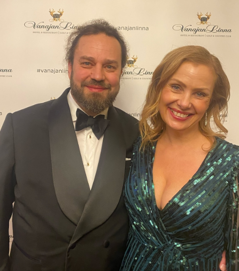 Harri Moisio ja hänen puolisonsa Laura Tuomarila yhdessä