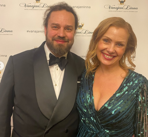 Harri Moisio ja hänen puolisonsa Laura Tuomarila yhdessä