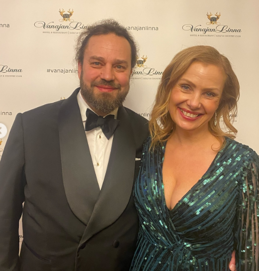 Harri Moisio ja hänen puolisonsa Laura Tuomarila yhdessä