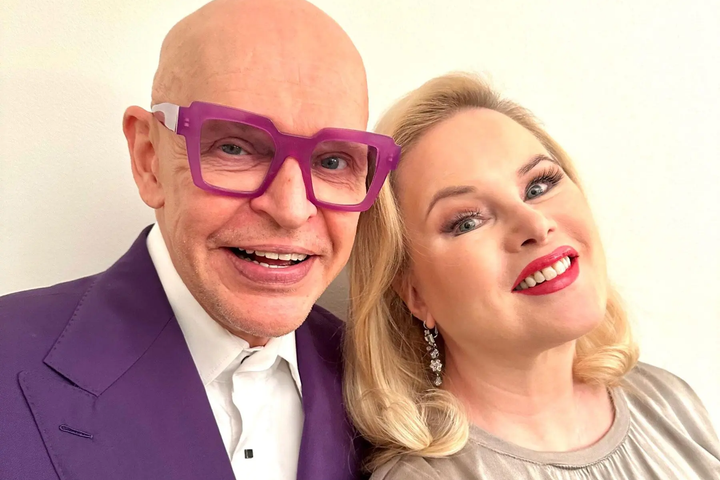 Jorma Uotinen ja hänen ex-avopuolisonsa Helena Lindgren yhteiskuvassa.