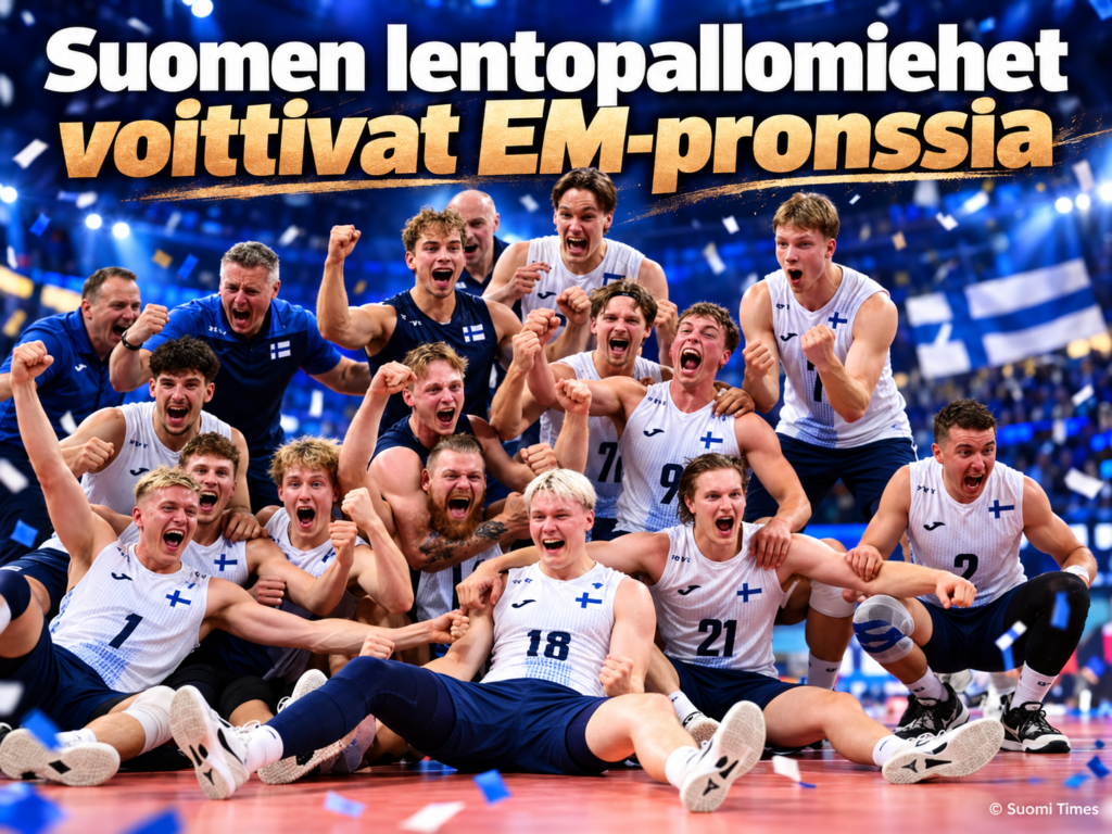 Suomen lentopallomiehet voittivat lentopallon EM-pronssia 2026