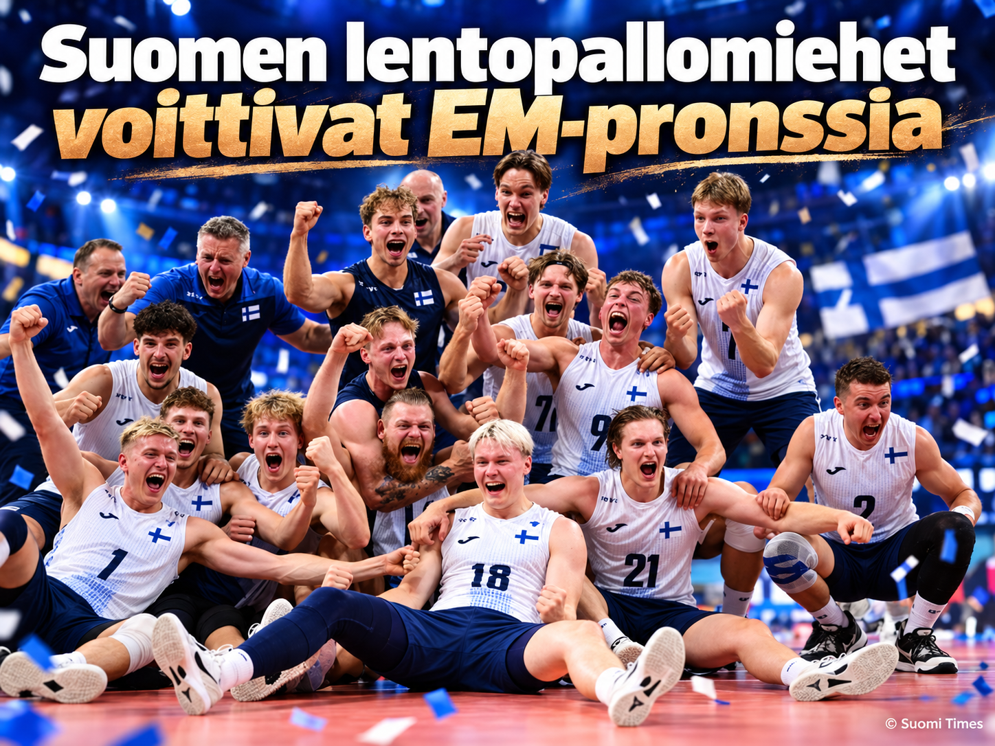 Suomen lentopallomiehet voittivat lentopallon EM-pronssia 2026