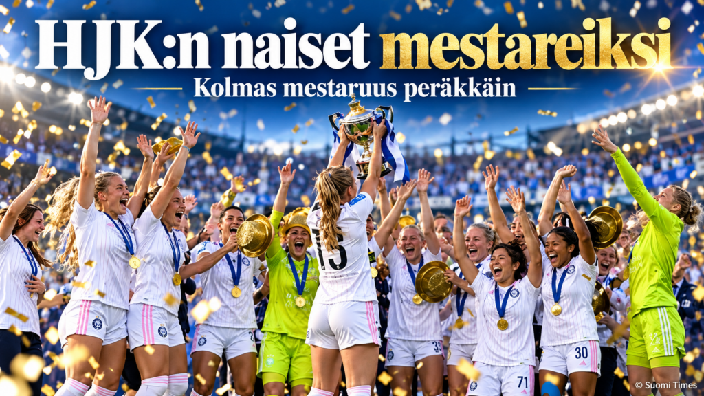 HJK:n naiset Suomen mestareiksi kolmannen kerran peräkkäin