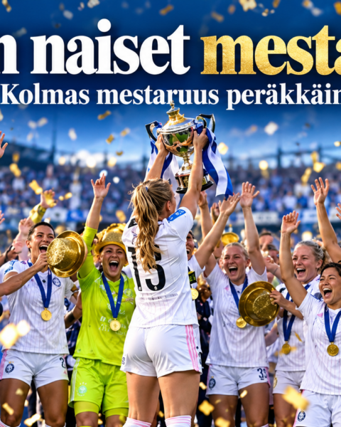 HJK:n naiset Suomen mestareiksi kolmannen kerran peräkkäin
