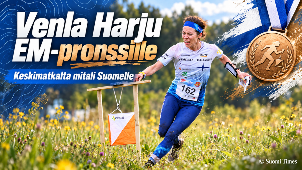 Venla Harju suunnistuksen EM-pronssille keskimatkalla