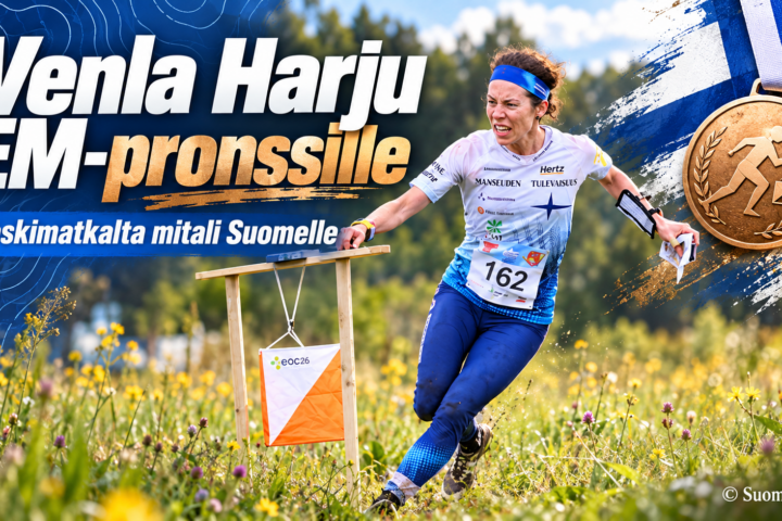Venla Harju suunnistuksen EM-pronssille keskimatkalla