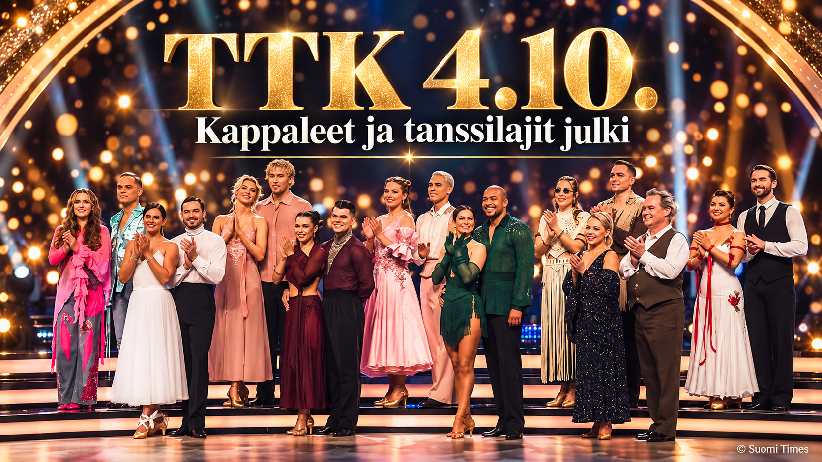 Tanssii tähtien kanssa 4.10.2026 kappaleet ja tanssilajit