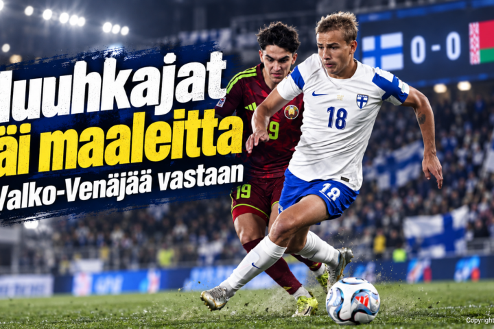 Huuhkajat Olympiastadionilla Valko-Venäjää vastaan